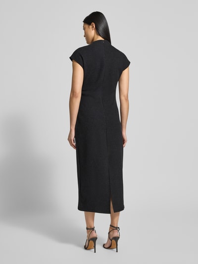 GUIDO MARIA KRETSCHMER WOMAN Midikleid mit Stehkragen Modell 'Dominique' Dunkelgrau Melange 5