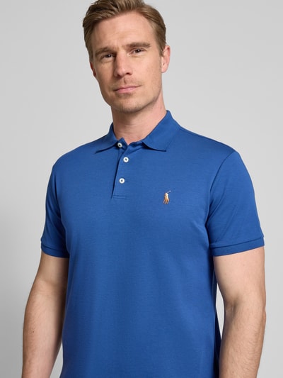 Polo Ralph Lauren Poloshirt mit Label-Stitching Petrol 3