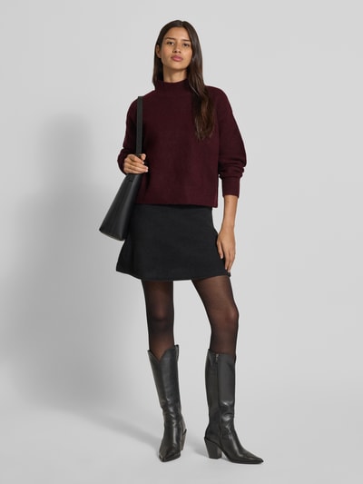 Neo Noir Relaxed Fit Strickpullover mit Woll-Anteil Modell 'Paulina' Bordeaux 1