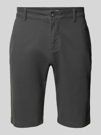 Tom Tailor Szorty chinosy o kroju slim fit z mieszanki bawełny Średnioszary 2