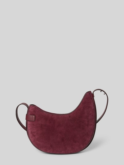 Lauren Ralph Lauren Handtas van echt runderleer met sierapplicatie Bordeaux - 4