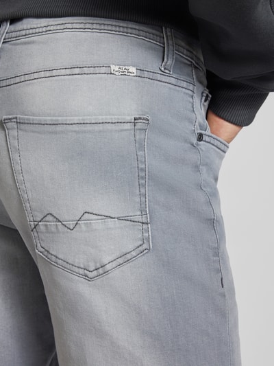 Blend Regular Fit Jeansshorts im 5-Pocket-Design Hellgrau 3