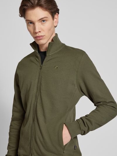 Blend Sweatjacke mit Stehkragen Modell 'BHAVEBURY' Khaki 3