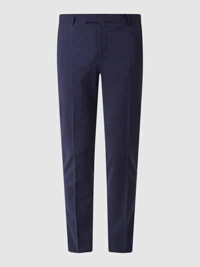 Strellson Pantalon met persplooien Donkerblauw - 2