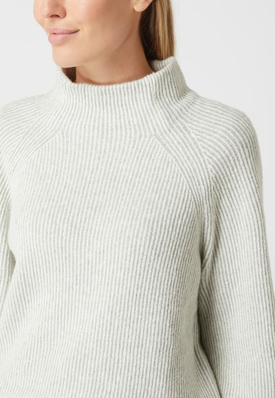 Tom Tailor Pullover mit Woll-Anteil  Hellgrau 3