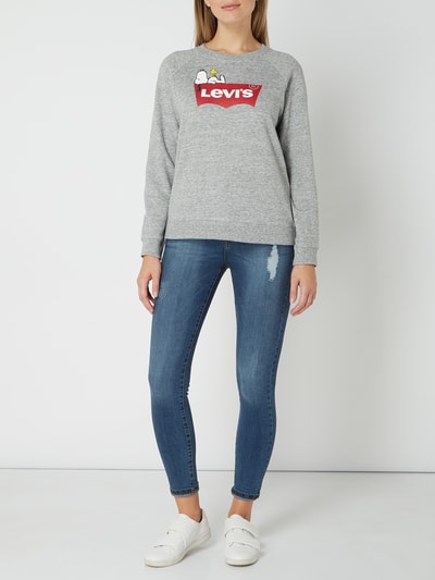 Levi's® Bluza z nadrukiem Peanuts© Ciemnoszary melanż 1