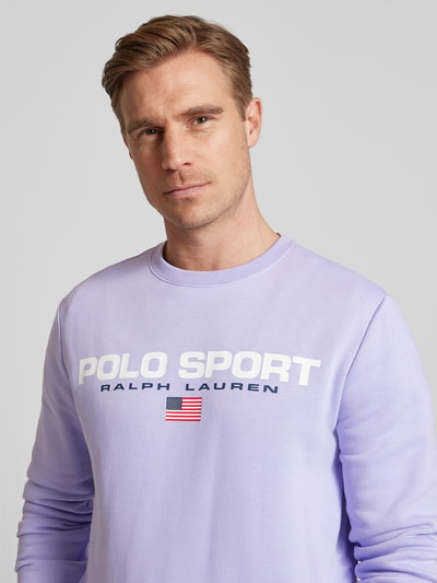 Polo Sport Sweatshirt mit Label-Print Lavender 3