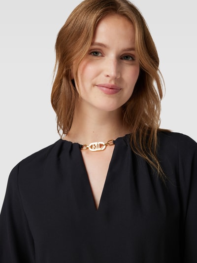 Lauren Ralph Lauren Mini-jurk met labelapplicatie, model 'BOTLEY' Zwart - 3