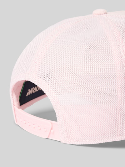 Produktfoto, Trucker Cap mit Stitching Modell 'Terry Cloth Koala' von GOORIN BROS., mieszanka bawełny, haft, regulowana długość, jasnoróżowa siateczka, daszek, zbliżenie na tył czapki