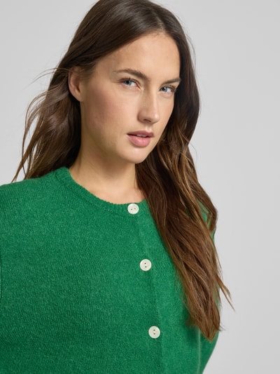 b.young Strickjacke mit Knopfleiste Modell 'NIMMA' Gruen 3