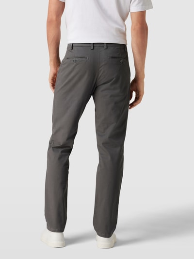 Christian Berg Men Straight Fit Chino mit Stretch-Anteil Dunkelgrau 5