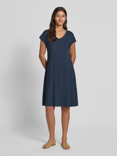 Marc O'Polo Shaped Fit Jerseykleid aus Baumwoll-Mix Marine 1
