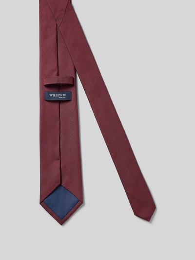 Willen Seidenkrawatte aus reiner Seide (7,5 cm) Bordeaux 2
