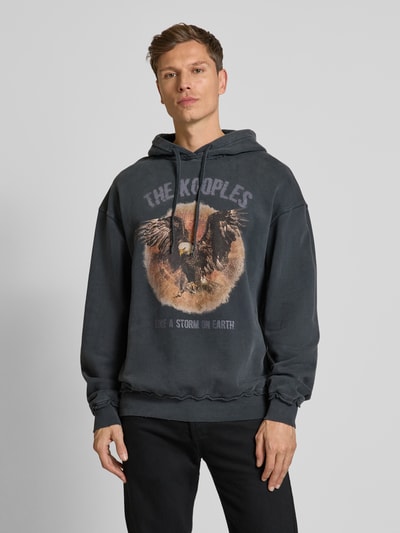 THE KOOPLES Hoodie met labelprint Zwart - 4