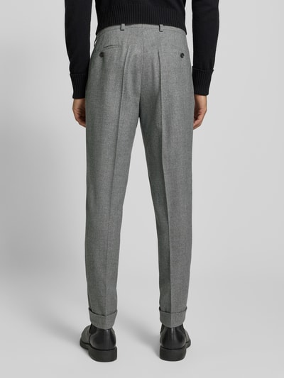 Carl Gross Stoffhose aus reiner Wolle mit Gesäßtasche Modell 'Tillo' Hellgrau 5