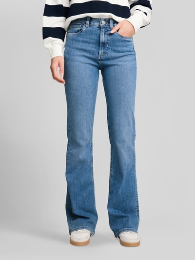 Tom Tailor Denim Bootcut Jeans aus Baumwoll-Mix im 5-Pocket-Design Jeansblau 4