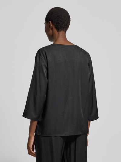 FREE/QUENT Blusenshirt mit V-Ausschnitt Modell 'HILDA' Black 5