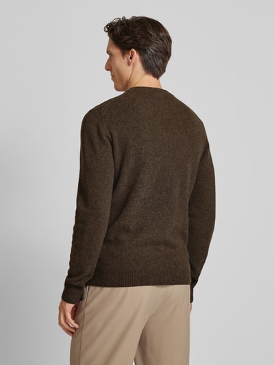 Casual Friday Strickpullover mit Strukturmuster Modell 'Karl' Dunkelbraun 5