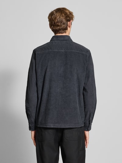 Blend Regular Fit Hemdjacke aus Cord Modell 'FABER' Dunkelgrau 5