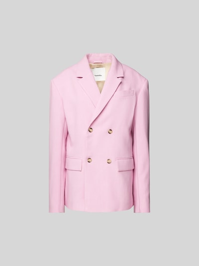 Nanushka Blazer mit Reverskragen Rosa 2