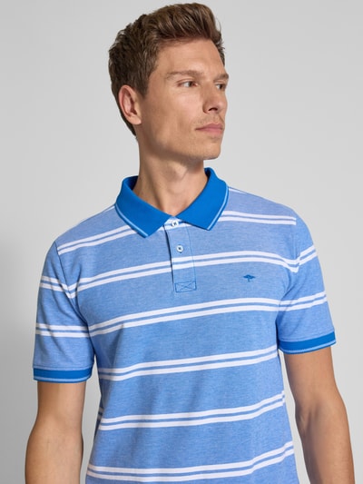 Fynch-Hatton Regular Fit Poloshirt mit Label-Stitching Royal 3