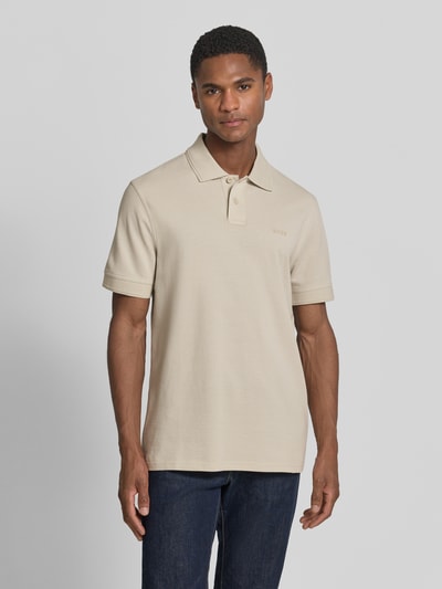 BOSS Orange Koszulka polo o kroju regular fit z czystej bawełny model 'PRIME' Beżowy 4