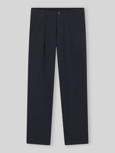 BOSS Orange Straight Fit Chino aus Baumwoll-Mix Modell ''CHINO_ST_PLEATED_1'' Marine 2