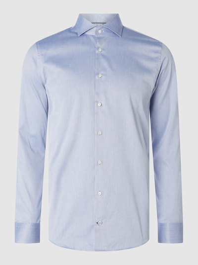 JOOP! Slim Fit Business-Hemd mit Haifischkragen Marineblau 1