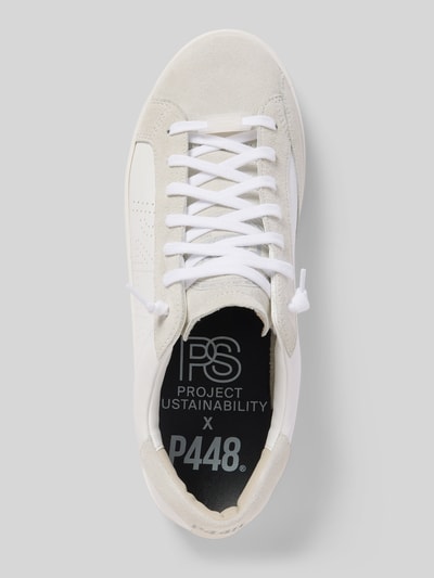 P448 Sneakers met labelprint, model 'COR JOHN' Wit - 3