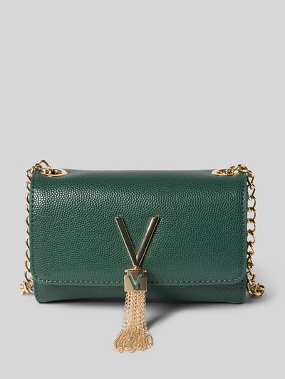 VALENTINO BAGS Crossbody Bag mit Label-Detail Modell 'DIVINA' Dunkelgruen 1