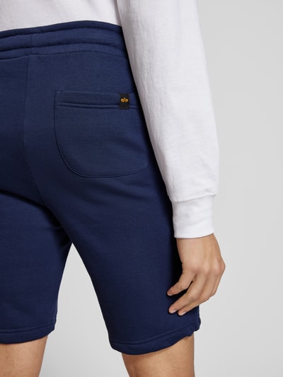 Alpha Industries Sweatshorts mit elastischem Bund und Tunnelzug Marine 3