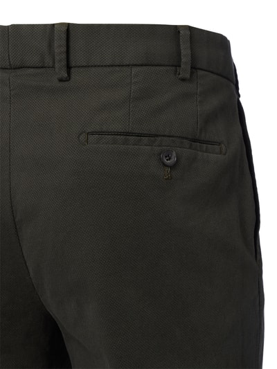 Hiltl Regular Fit Chino mit Webstruktur Gruen 3