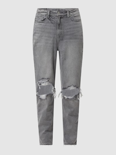 American Eagle Europe Jeansy o kroju mom fit z bawełny  Jasnoszary 2