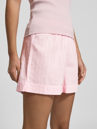 Pieces Regular Fit Shorts aus reiner Baumwolle Modell 'MUNA' Rosa 3