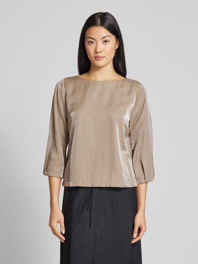 OPUS Blusenshirt mit 3/4-Ärmel Modell 'Flixi' Beige 4