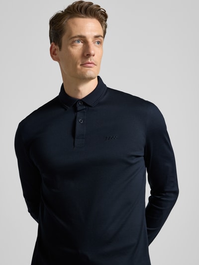 BOSS Green Regular fit poloshirt van puur katoen, model 'PIROL' Donkerblauw - 3