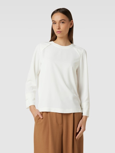 Marc Cain Blouseshirt met ronde hals Offwhite - 4