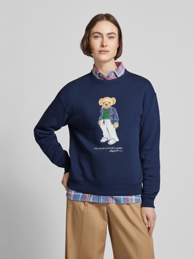 Polo Ralph Lauren Sweatshirt met labelprint Marineblauw - 4