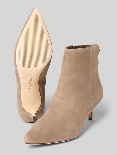 Lauren Ralph Lauren Sztyblety skórzane na szpilce model ‘MCKAY’ Szarobrązowy 4