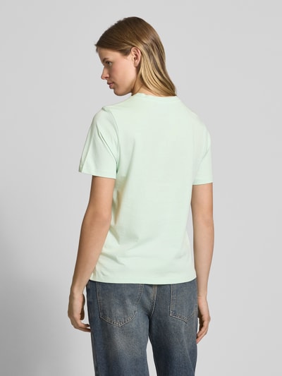 Marc O'Polo Denim T-shirt met labelprint Lichtgroen - 5