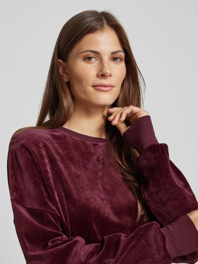 Armedangels Oversized Sweatshirt mit gerippten Abschlüssen Modell 'LEDIANAA' Bordeaux 3