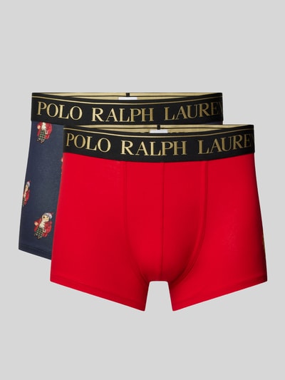 Polo Ralph Lauren Underwear Trunks mit Label-Bund im 2er-Pack Rot 1