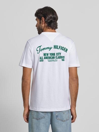 Tommy Hilfiger Regular Fit T-Shirt aus reiner Baumwolle Weiss 5