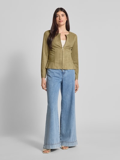 Betty Barclay Blazer mit Zweiwege-Reißverschluss Oliv 1