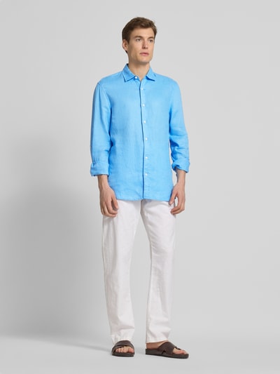 Scotch & Soda Regular Fit Freizeithemd mit Knopfleiste Aqua 1