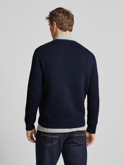 Polo Ralph Lauren Strickpullover mit Label-Stitching Marine 5