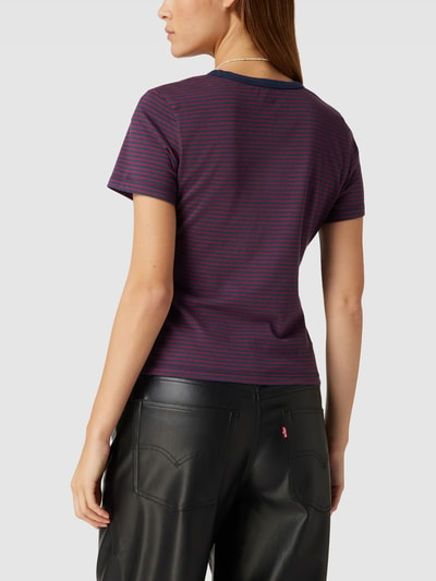 Levi's® T-Shirt mit Streifenmuster Modell 'RICKIE' Bordeaux 5