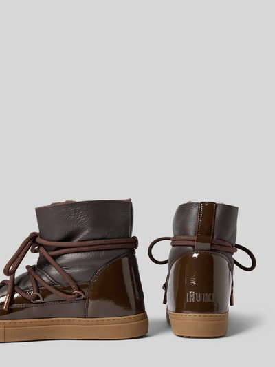 INUIKII Snow Boots aus Leder Modell 'GLOSS' Dunkelbraun 2