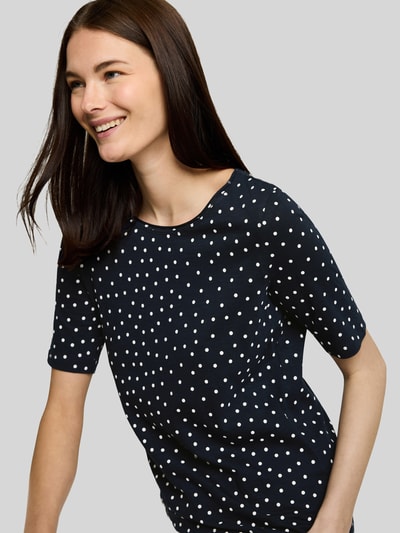 Tom Tailor Regular Fit T-Shirt aus reiner Baumwolle Marine 3