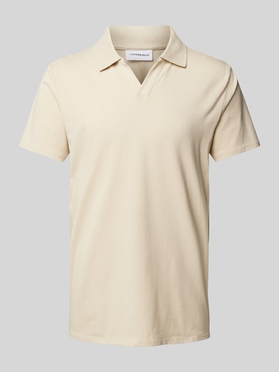 Lindbergh Slim fit poloshirt met platte kraag Offwhite - 2